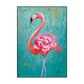 Floral Grace Pink Flamingo Painting #K0041