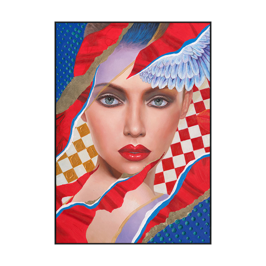 Fragments of Vision Contemporary Woman Portrait Painting #K2091