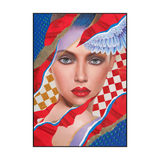 Fragments of Vision Contemporary Woman Portrait Painting #K2091