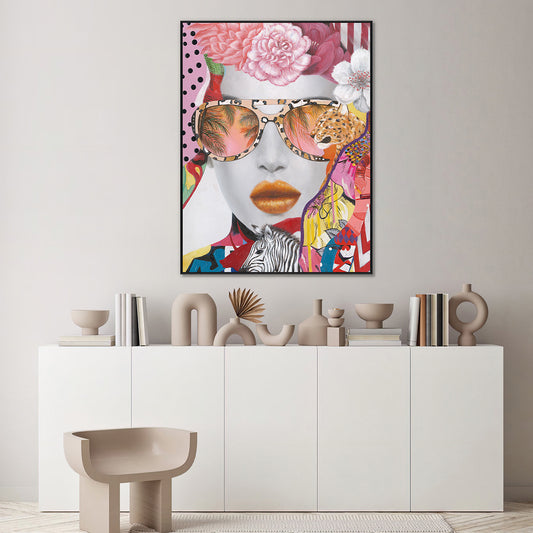 Tropical Glam Pop Art Portrait #K2559