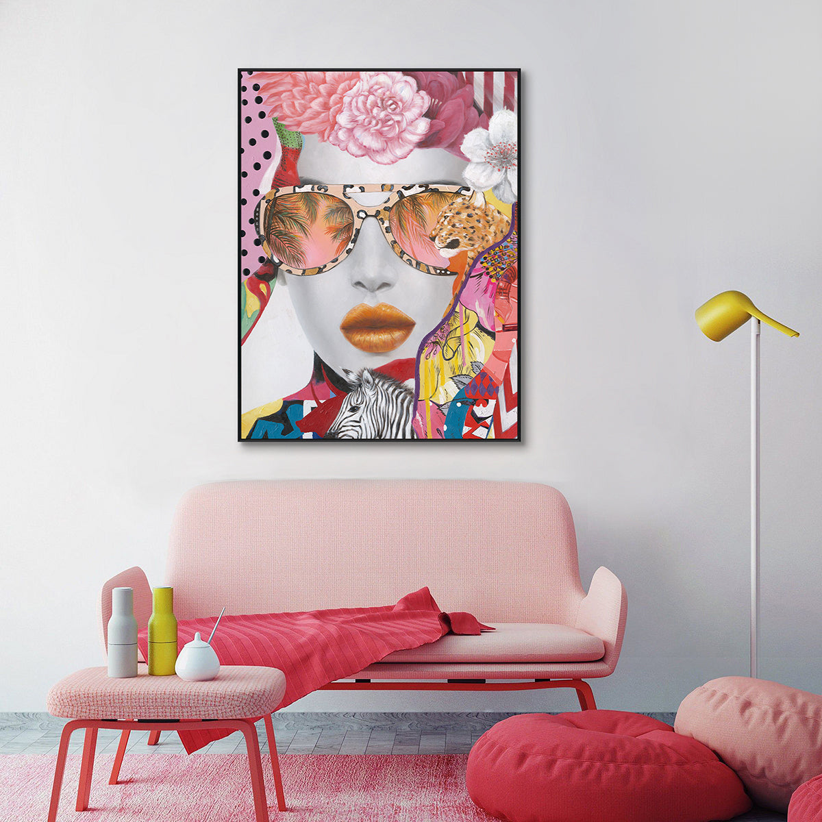 Tropical Glam Pop Art Portrait #K2559