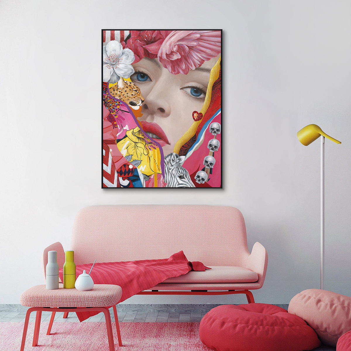 Vivid Gaze Pop Art Portrait #K2591