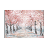 Spring Whisper Pink Blossom Path Painting #K3581