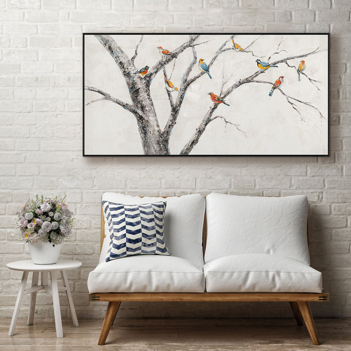 Whispering Branches Bird Painting #K3672