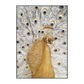 Golden Majesty Peacock Textured Painting #K3688
