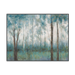 Tranquil Haze Blue Forest Landscape Painting #K3738