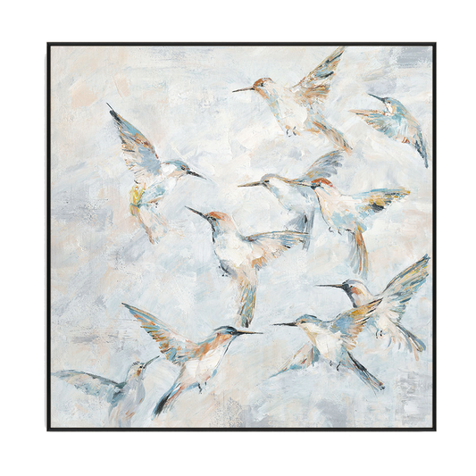 Whispering Hummingbird Abstract Painting #K3741