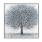 Winter Serenity Blue Abstract Tree Painting #K4109