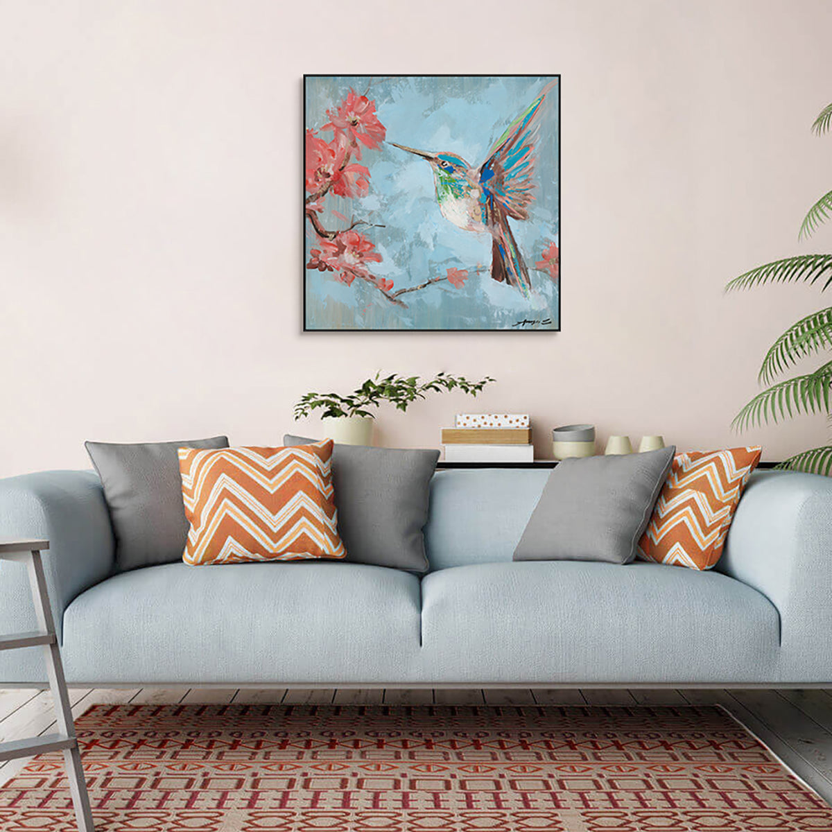 Blossom Hummingbird Painting #K5716