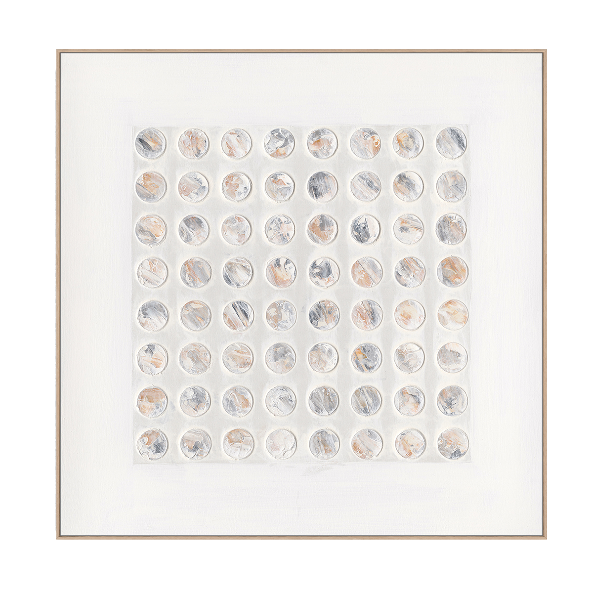 Phantom Circles Geometric Textured Abstract #M4671