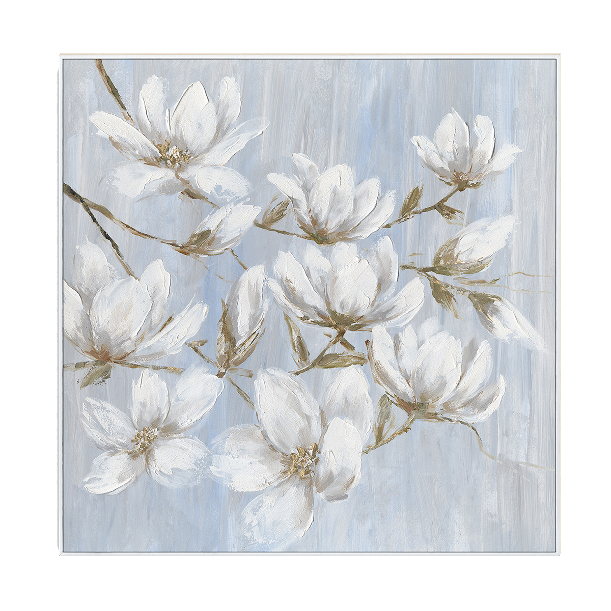 Pure Bloom Magnolia Textured Painting #M0508