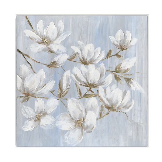 Pure Bloom Magnolia Textured Painting #M0508