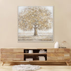 Golden Tree Art Painting Home Decor #L0559
