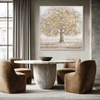 Golden Tree Art Painting Home Decor #L0559