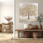 Golden Tree Art Painting Home Decor #L0559