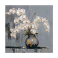 Orchid Elegance White Orchids on Grey Painting #M2723
