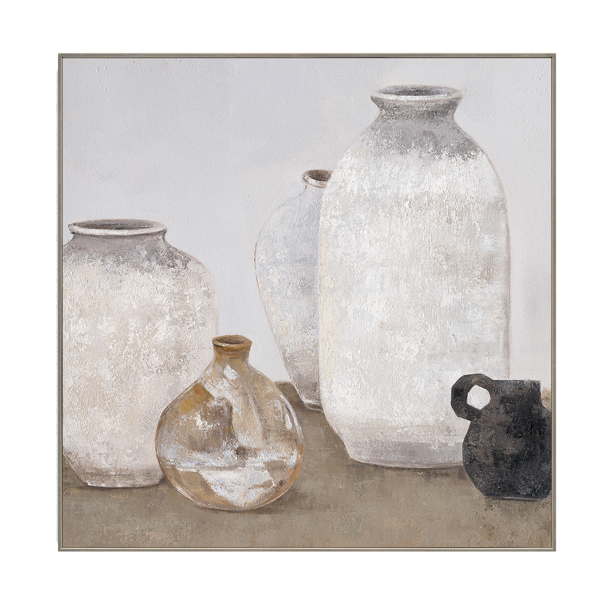 Earthen Harmony Minimalist Still Life Painting #M4592