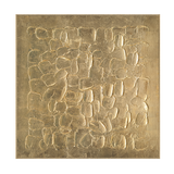 Golden Stone Rhythm Abstract Relief Painting #M6959