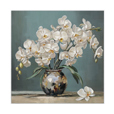 Graceful Orchids White Orchid Vase Painting #M2722