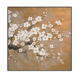 Golden Blossom Abstract Floral Painting #M3647