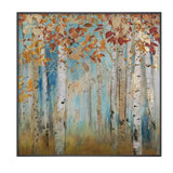Autumn Birch Forest Oil Painting