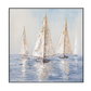 Golden Voyage Abstract Sailboat Painting #M3705
