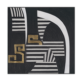 Golden Rhythm Black White Geometry #M2628