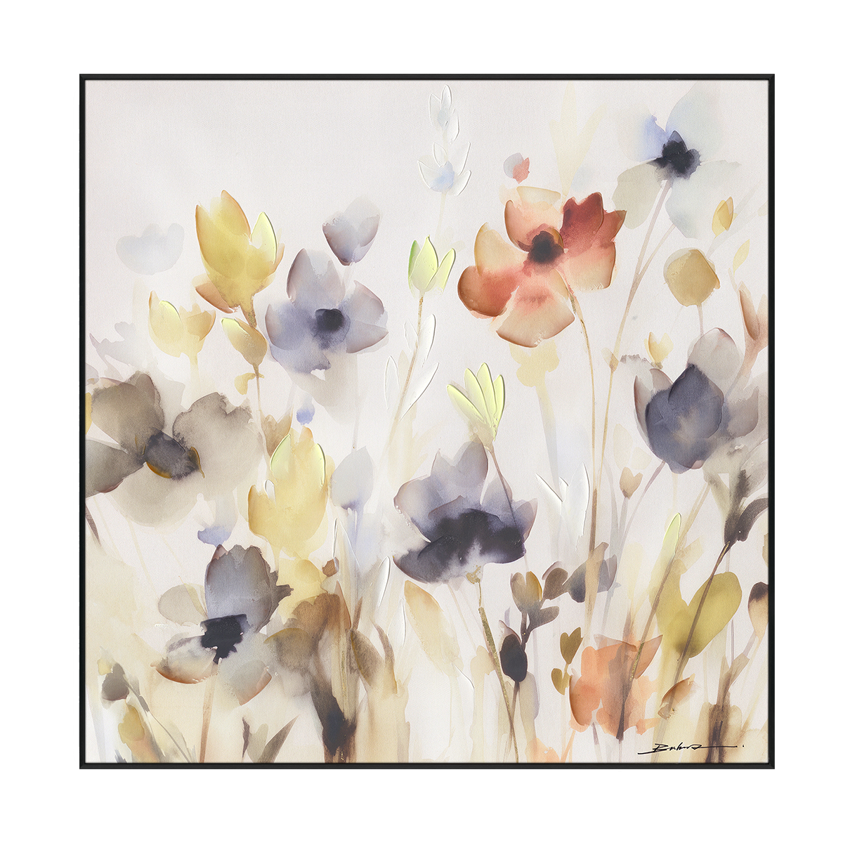 Dancing Petals Abstract Floral Art #M6077