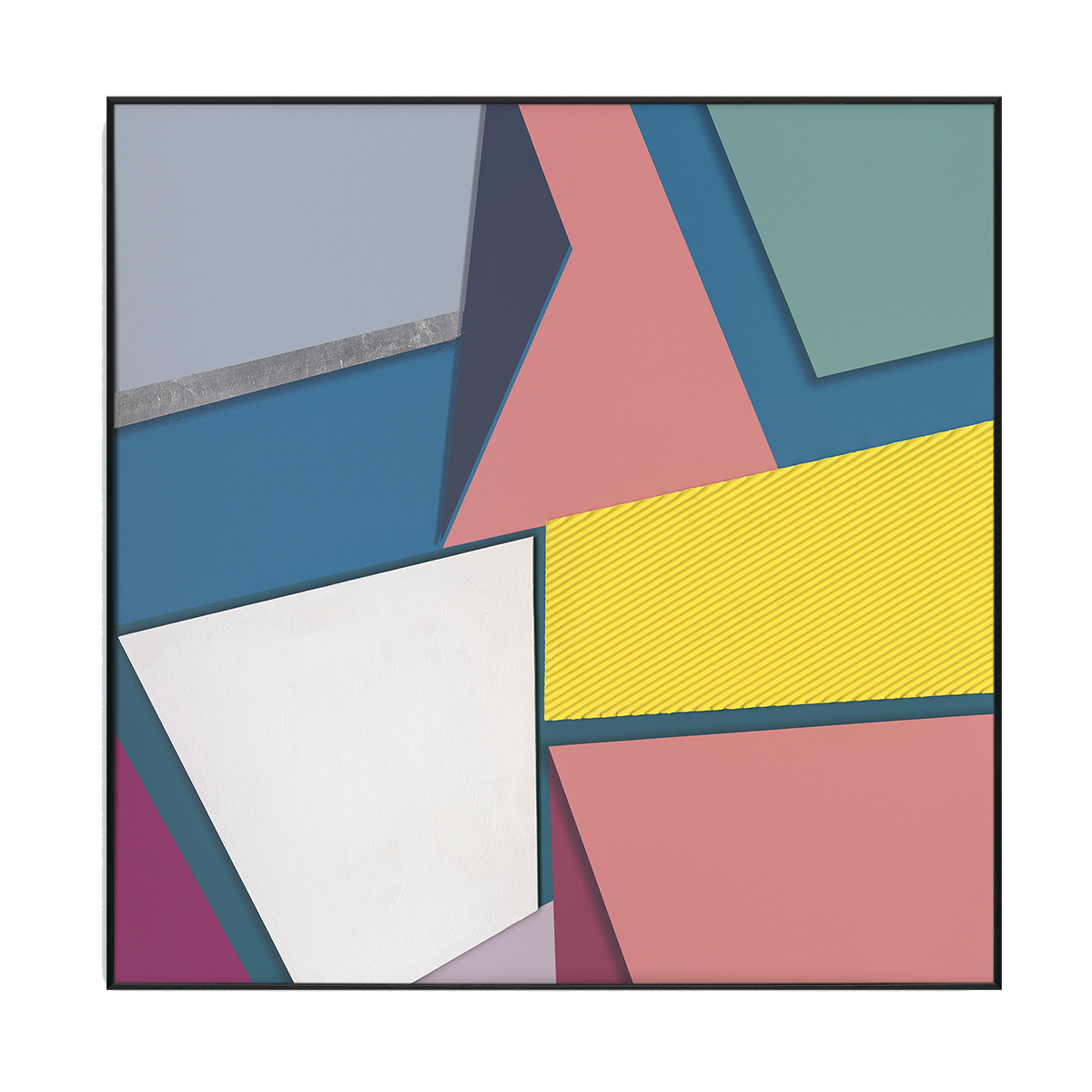 Vibrant Geometry Abstract Color Blocks #M2623