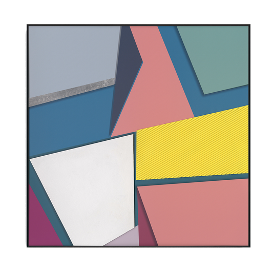 Vibrant Geometry Abstract Color Blocks #M2623
