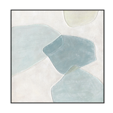 Silent Horizon Blue Green Abstract #M4716