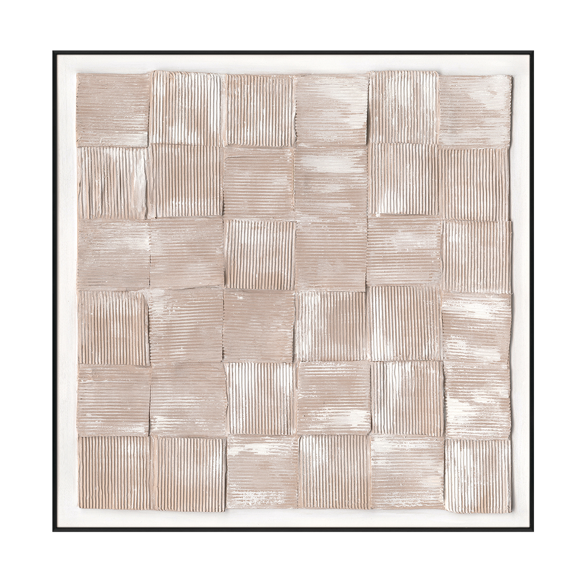 Desert Weave Beige Textured Painting #M4780