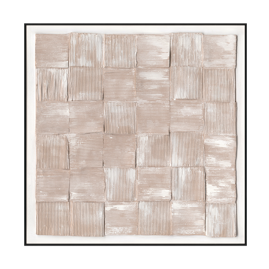 Desert Weave Beige Textured Painting #M4780