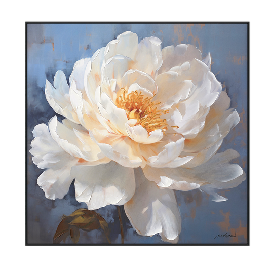 Radiant Peony White Floral Art #M6936