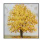 Yellow Tree Textured Painting