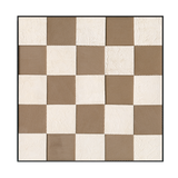 Beige Chessboard Textured Abstract #M2689