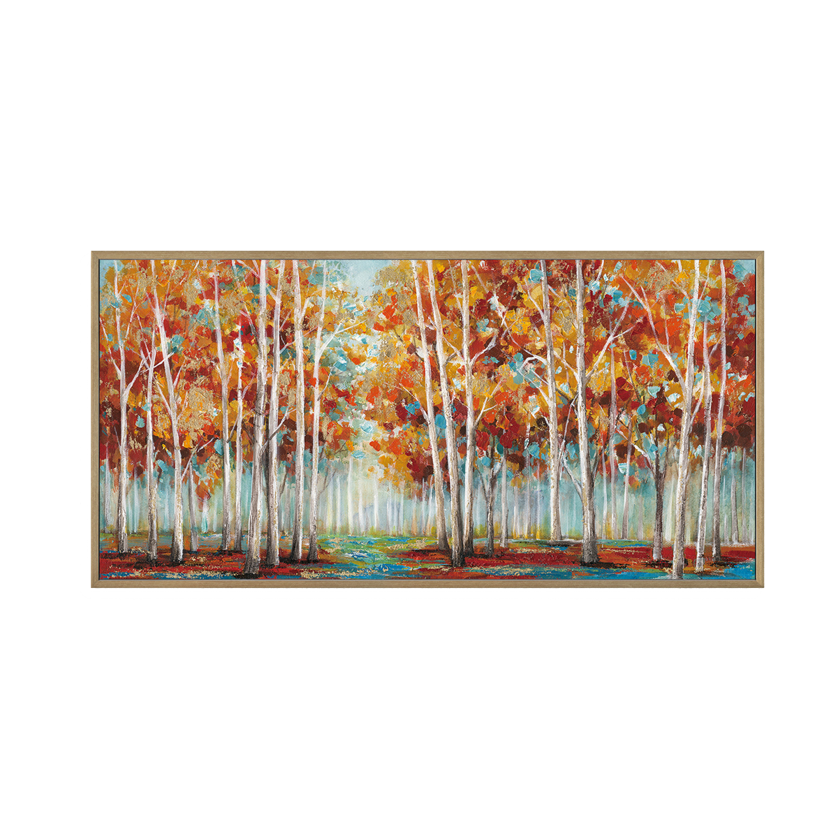 Modern Autumn Forest Wall Art #L0565