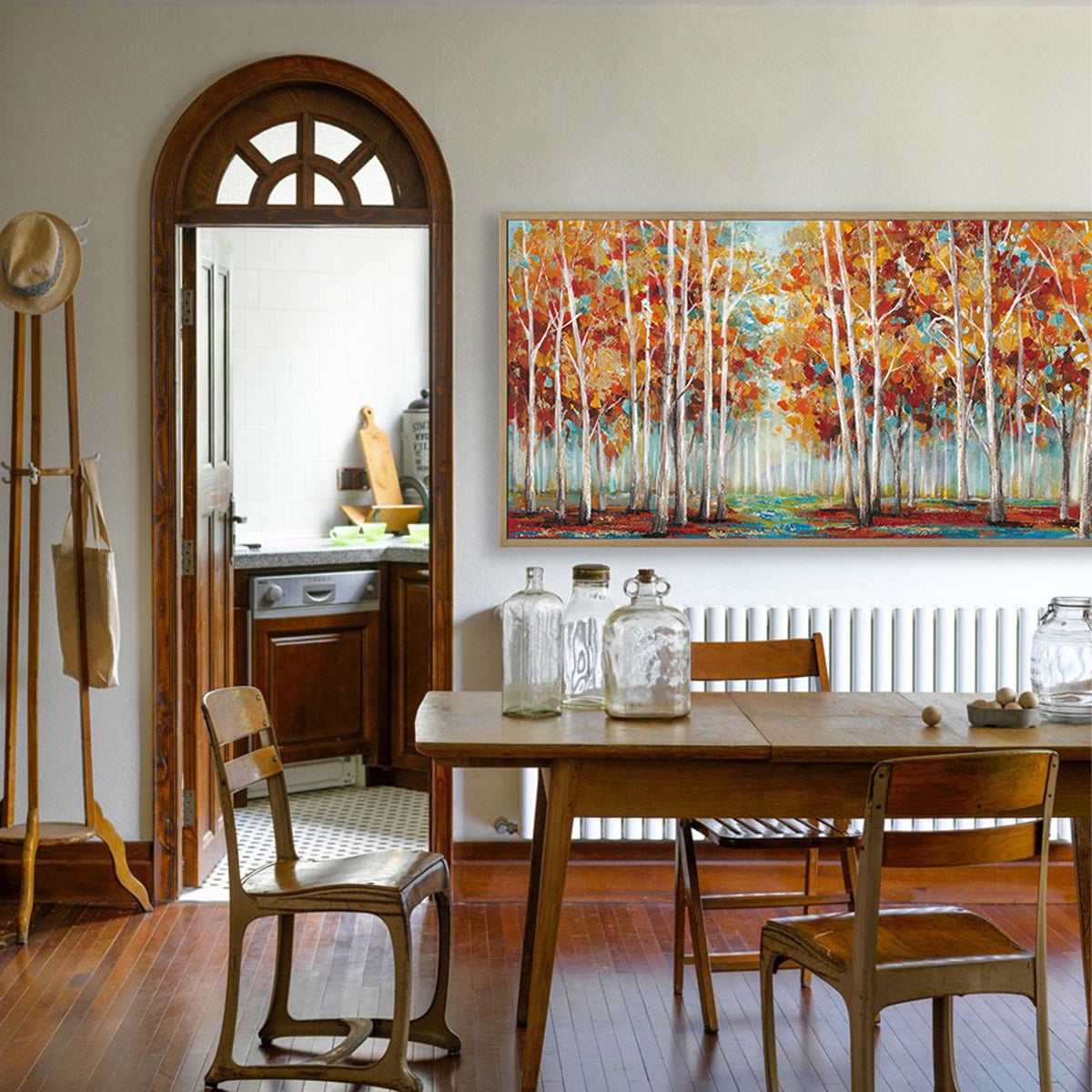 Modern Autumn Forest Wall Art #L0565