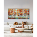 Modern Autumn Forest Wall Art #L0565