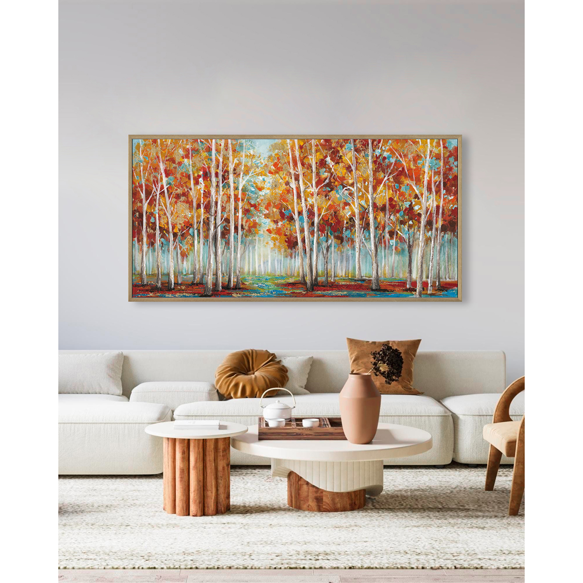 Modern Autumn Forest Wall Art #L0565