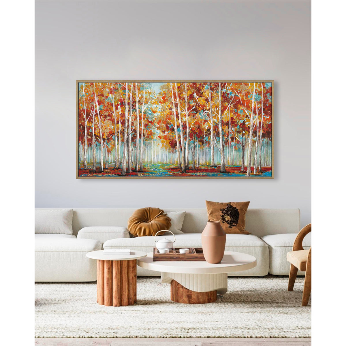 Modern Autumn Forest Wall Art #L0565