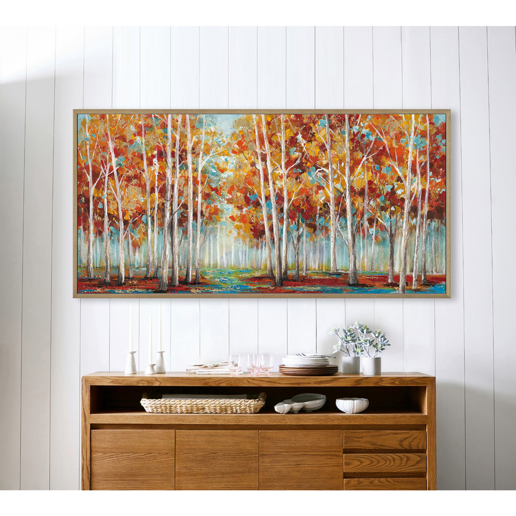 Modern Autumn Forest Wall Art #L0565