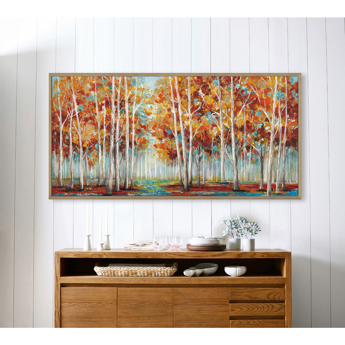 Modern Autumn Forest Wall Art #L0565