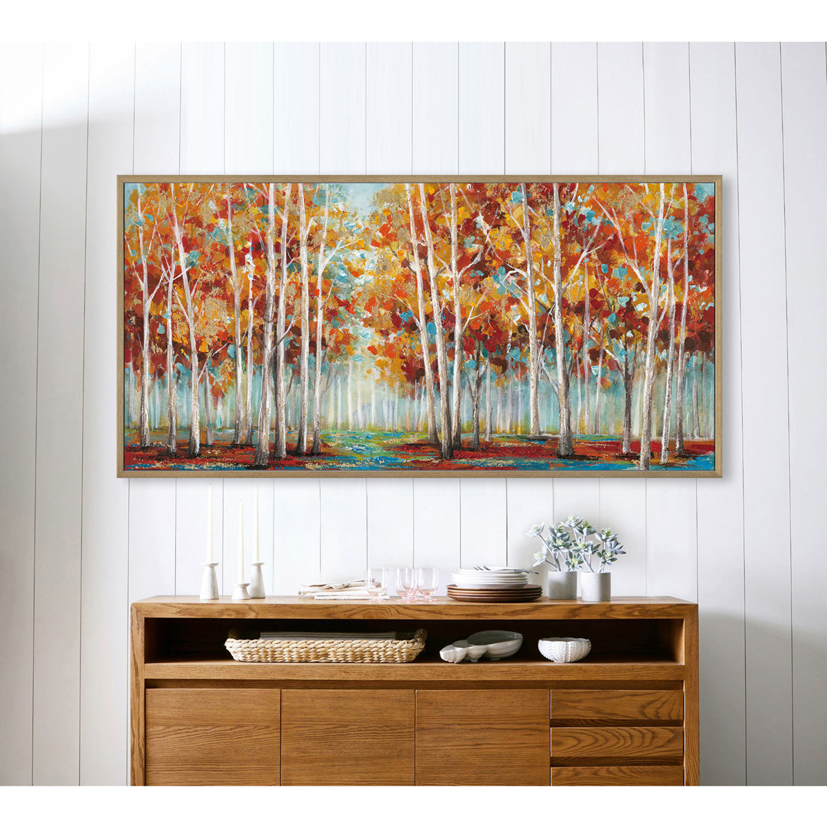 Modern Autumn Forest Wall Art #L0565