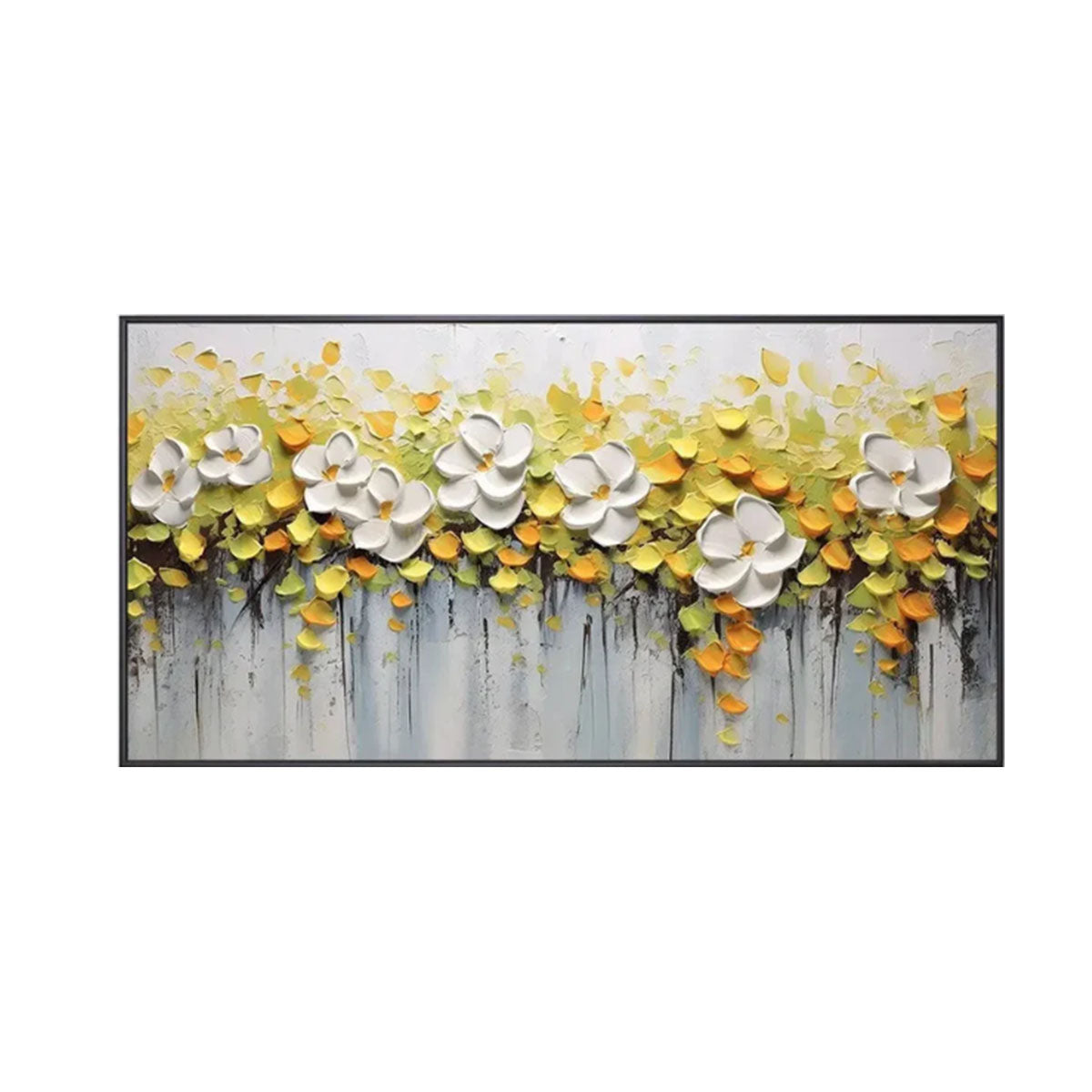 Textured Floral Wall Art