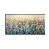 Colorful Wildflower Textured Painting