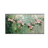Pink Blossom Textured Painting
