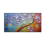 Colorful Floral Textured Painting