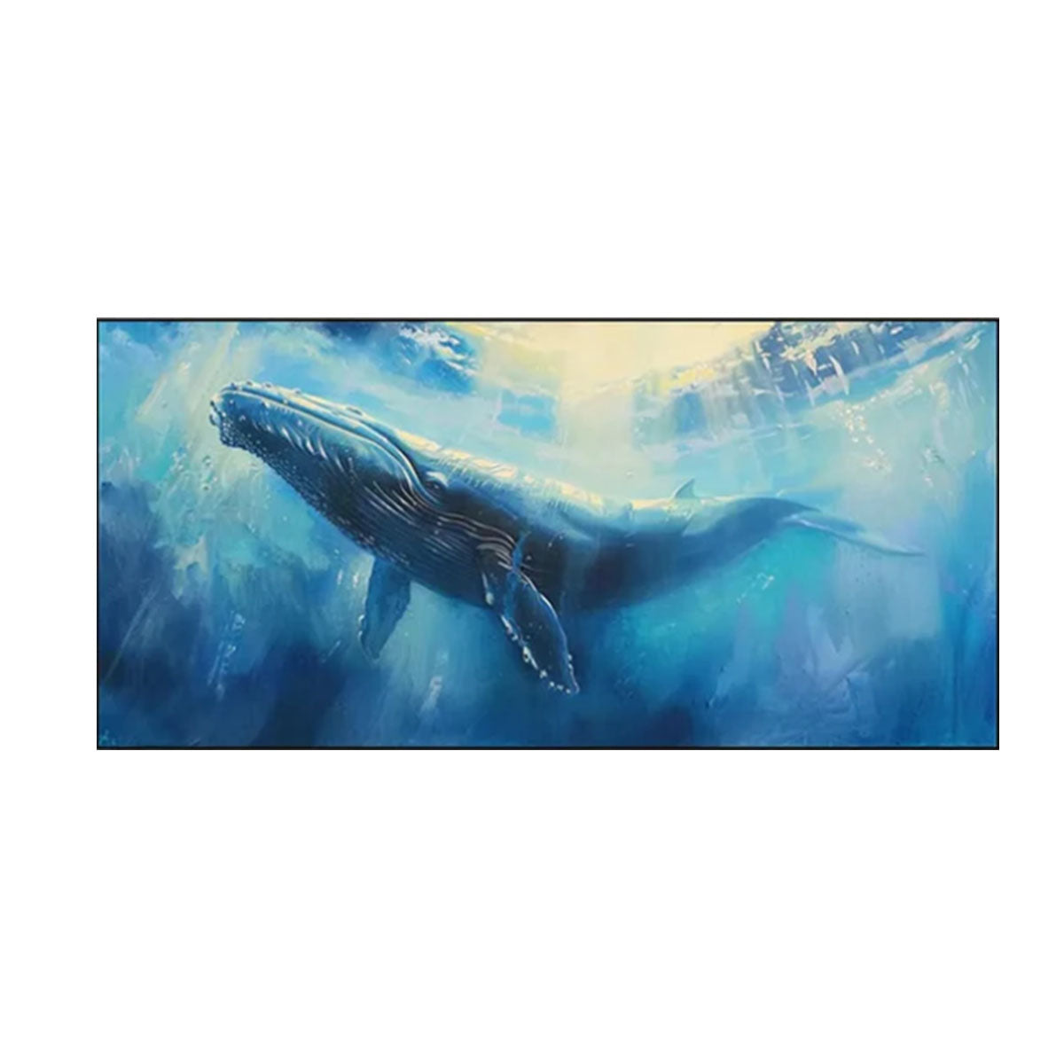 Ocean Dawn Blue Whale Painting