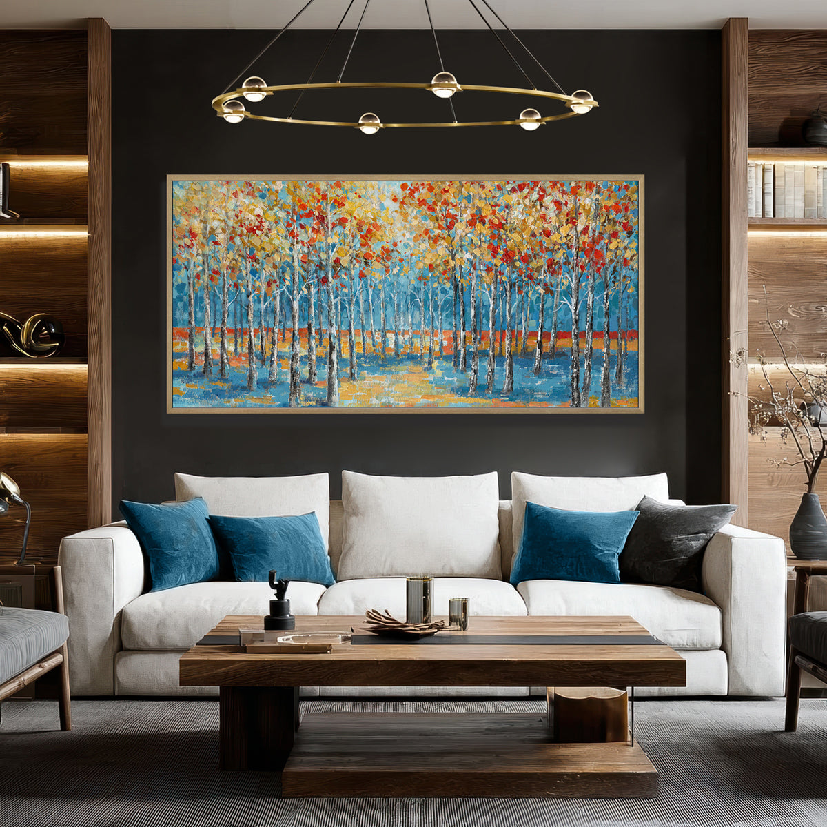 Golden Horizon Blue Forest #L0570